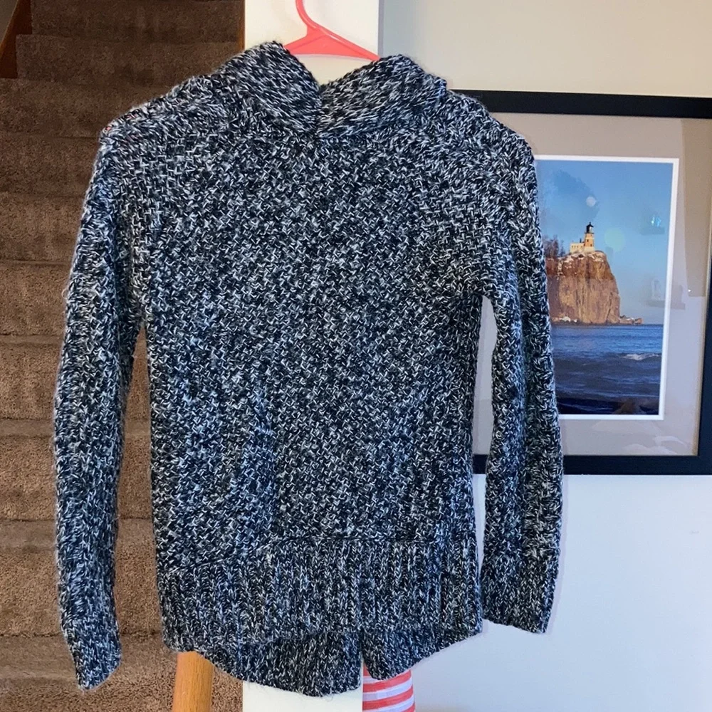 Gap Kids black and white knit cardigan sweater size large - Picture 10 of 16
